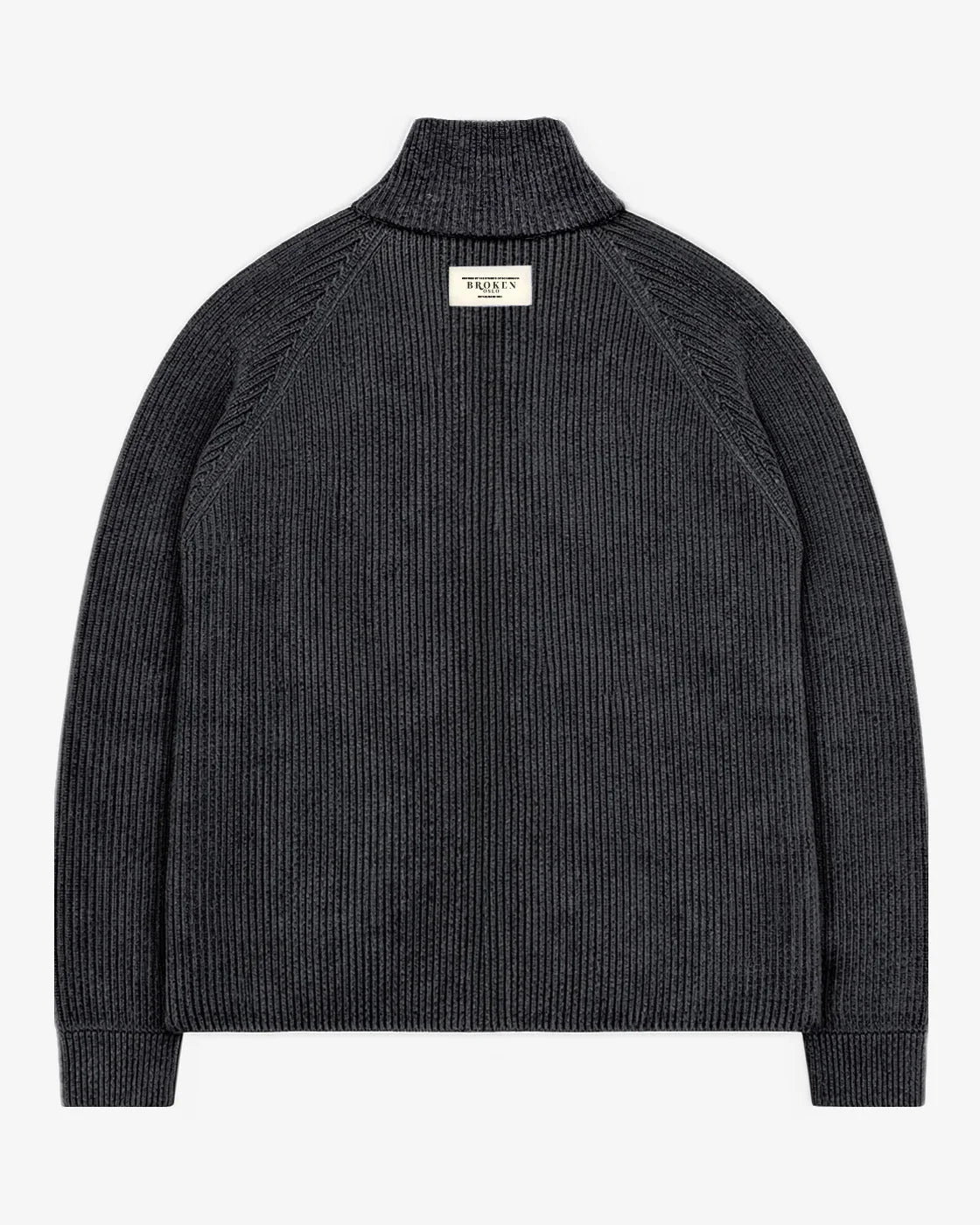 KNITTED CARDIGAN BLACK TWO-TONE