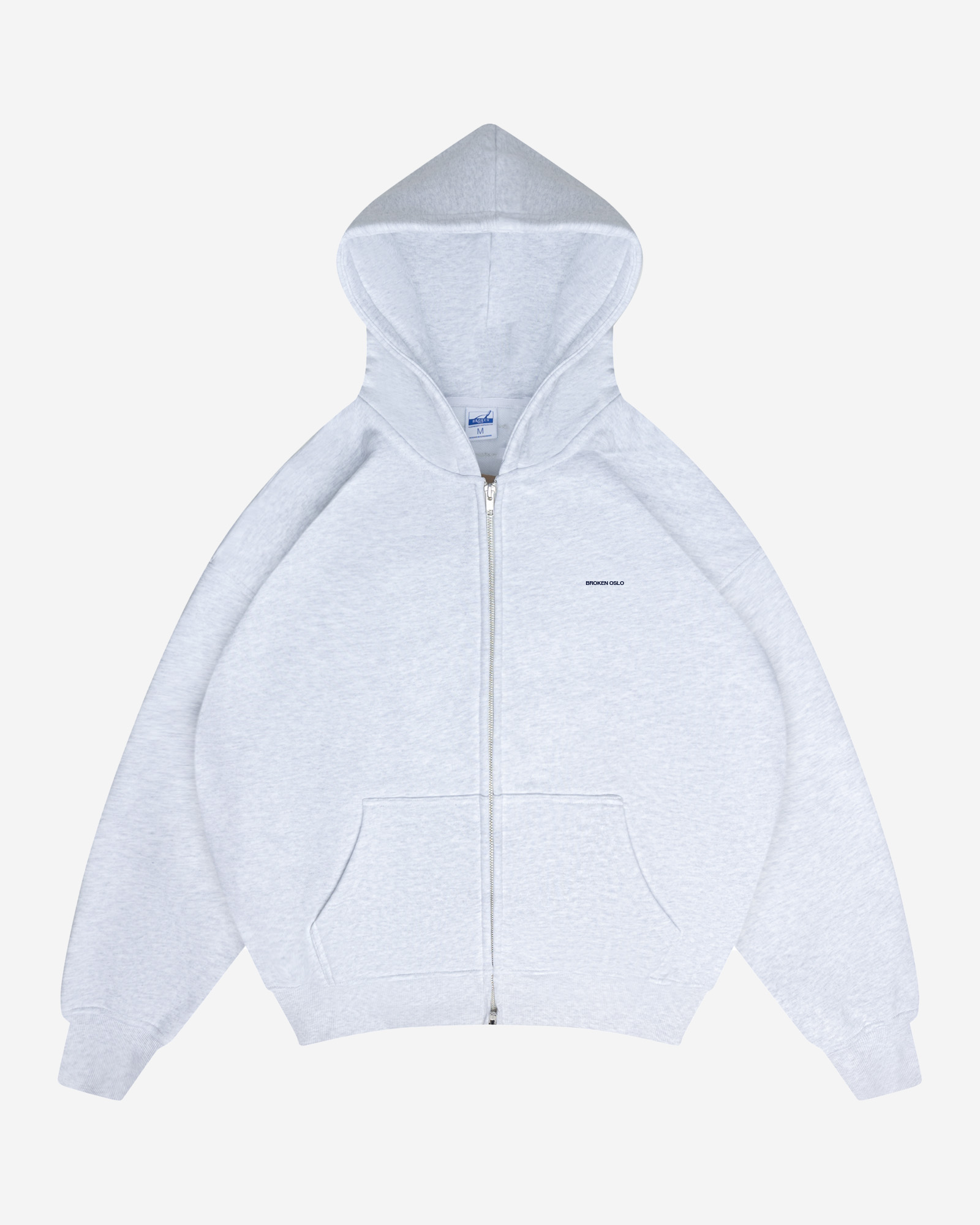 CLASSIC GREY ZIP LOGO