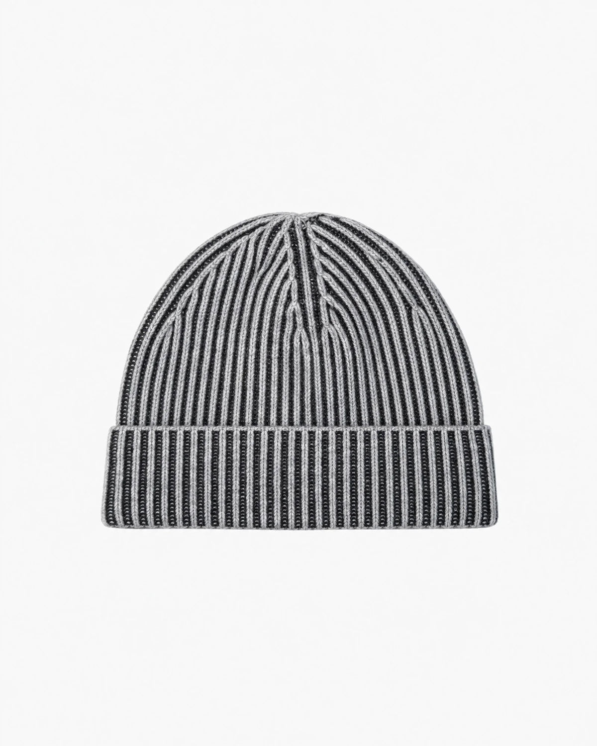 FOLDED BEANIE TWO-TONE GREY