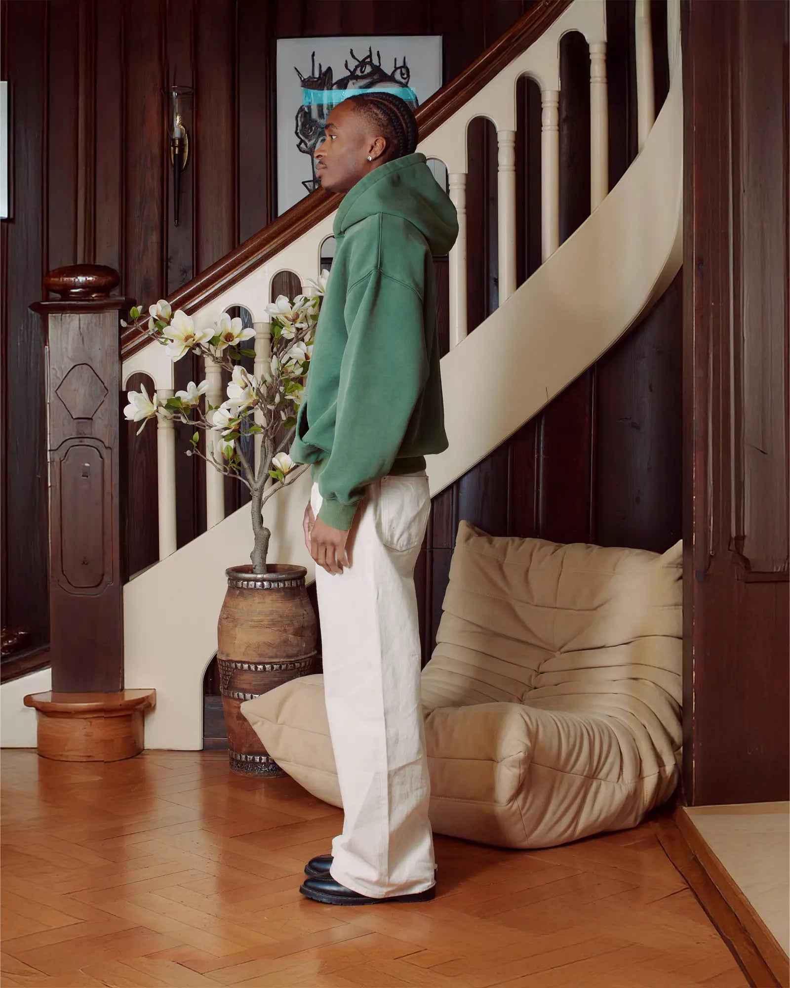 VINTAGE GREEN HOODIE