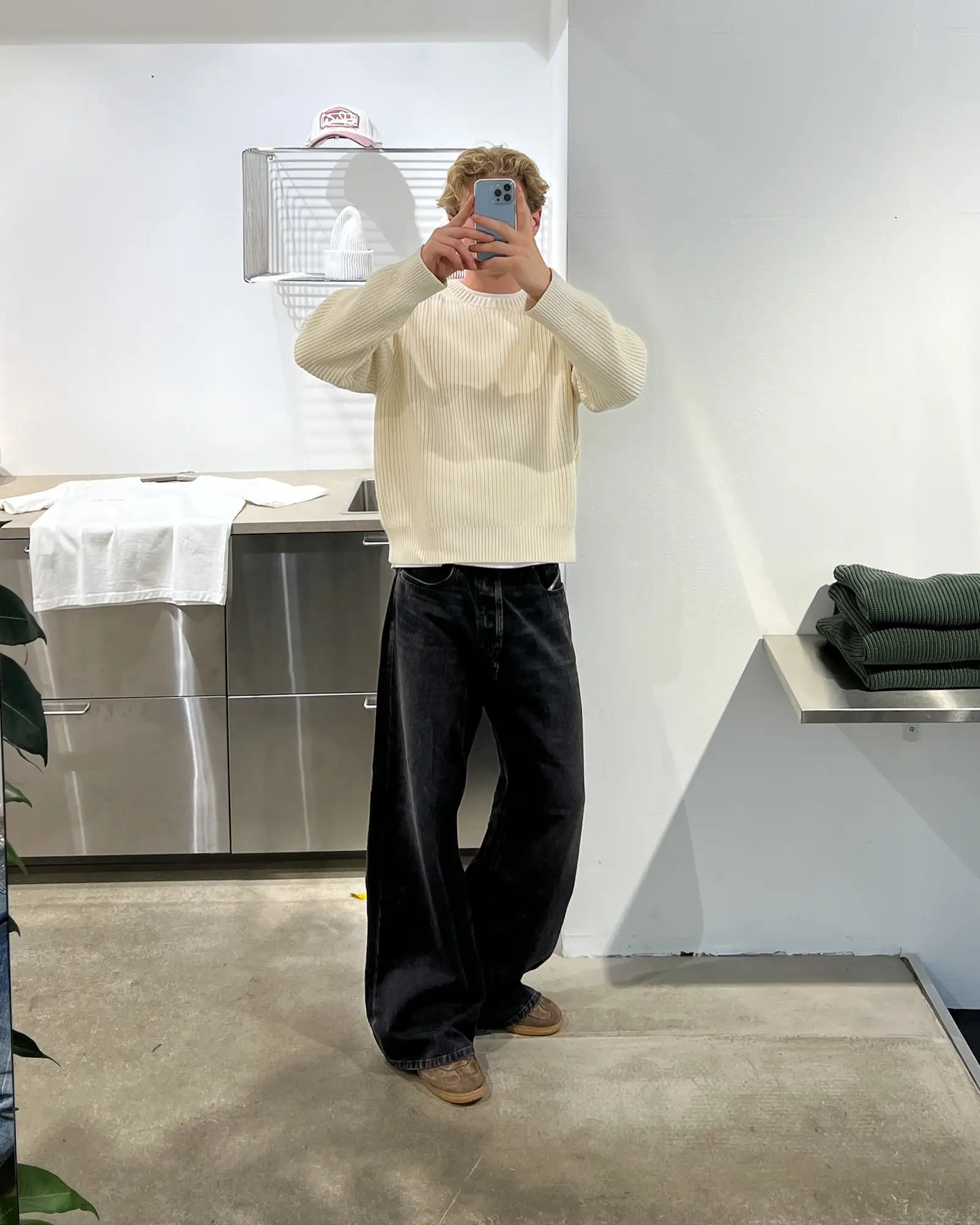 KNITTED SWEATER CREAM