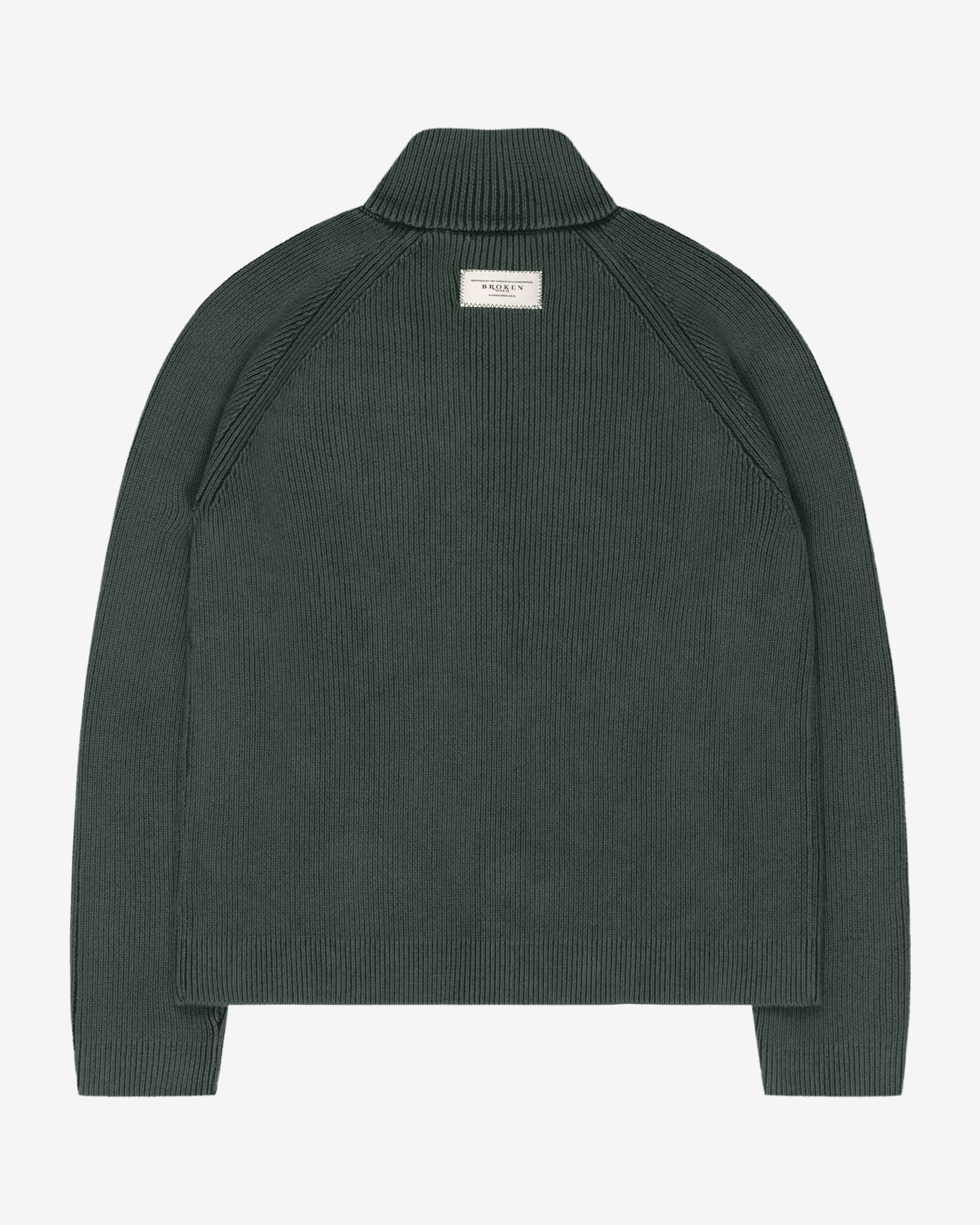 KNITTED CARDIGAN GREEN