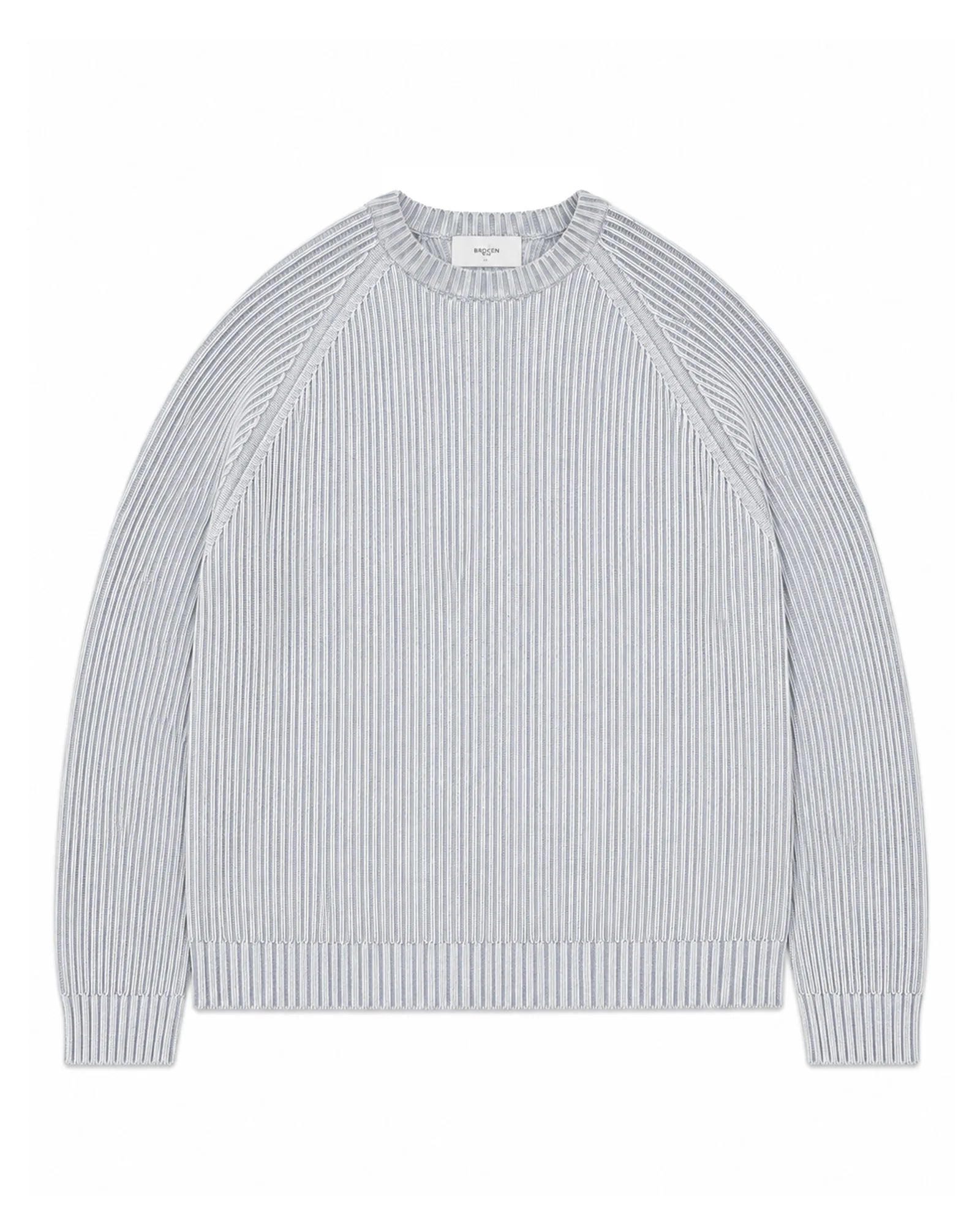 TWO-TONE KNIT GREY