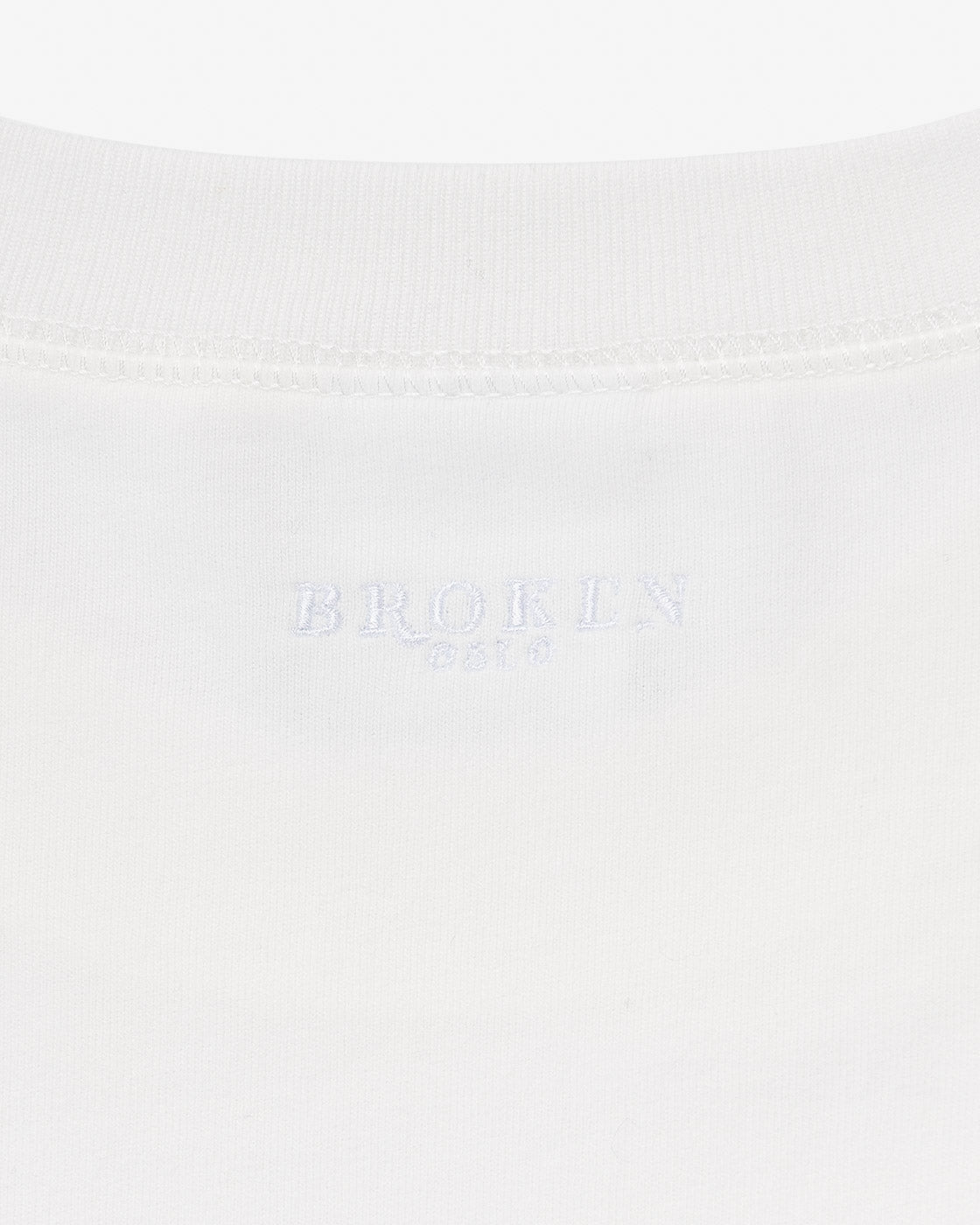 Matte white T-shirt
