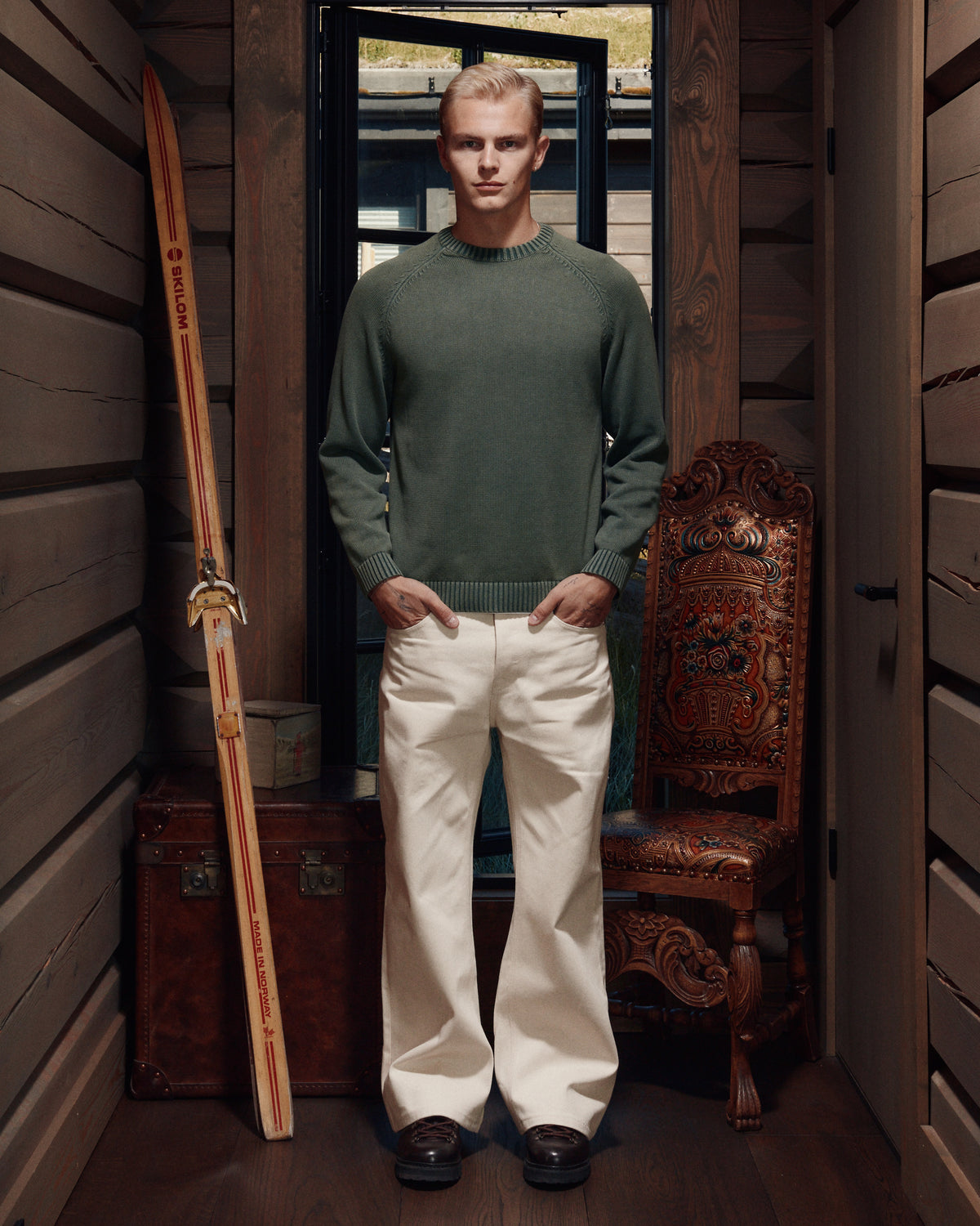 COTTON KNIT GREEN