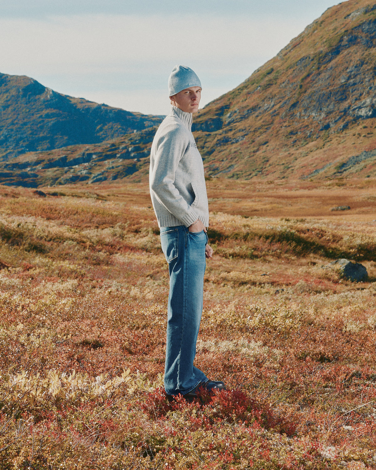 MERINO ZIP LIGHTGREY