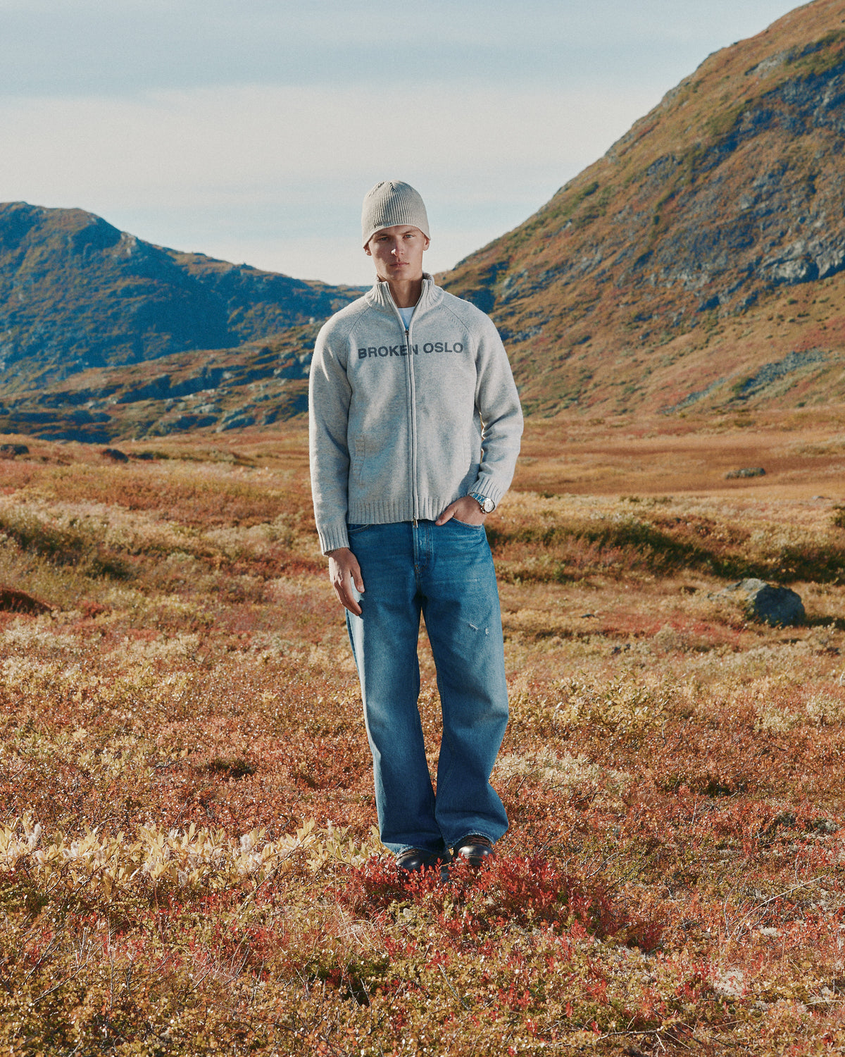 MERINO ZIP LIGHTGREY