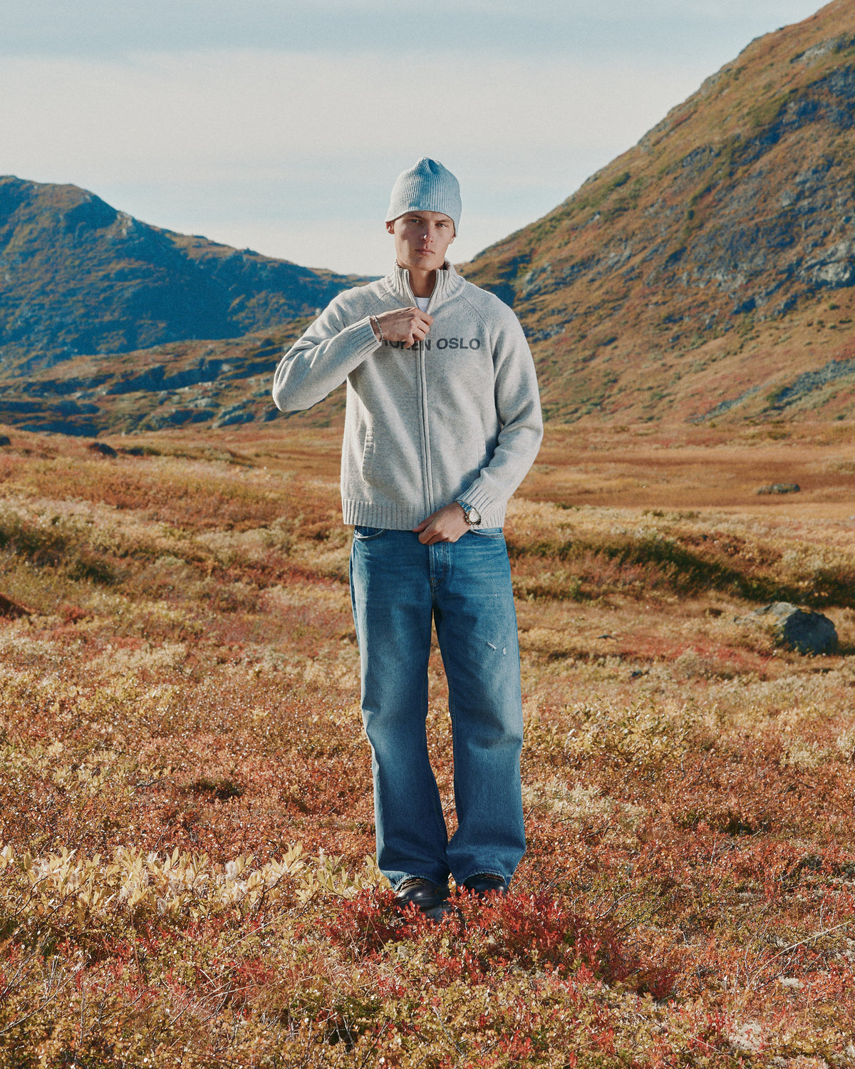 MERINO ZIP LIGHTGREY