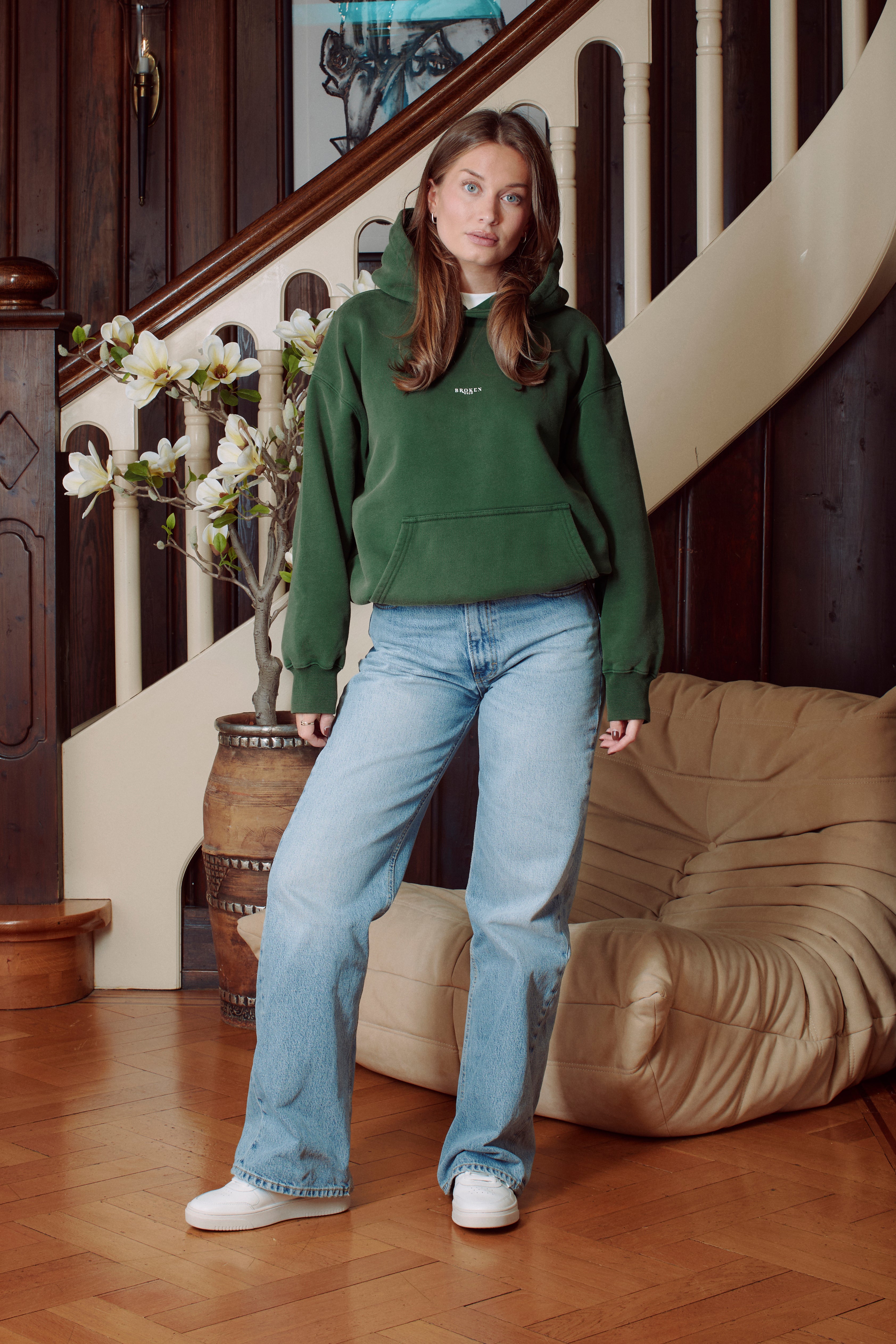 Vintage Green Hoodie