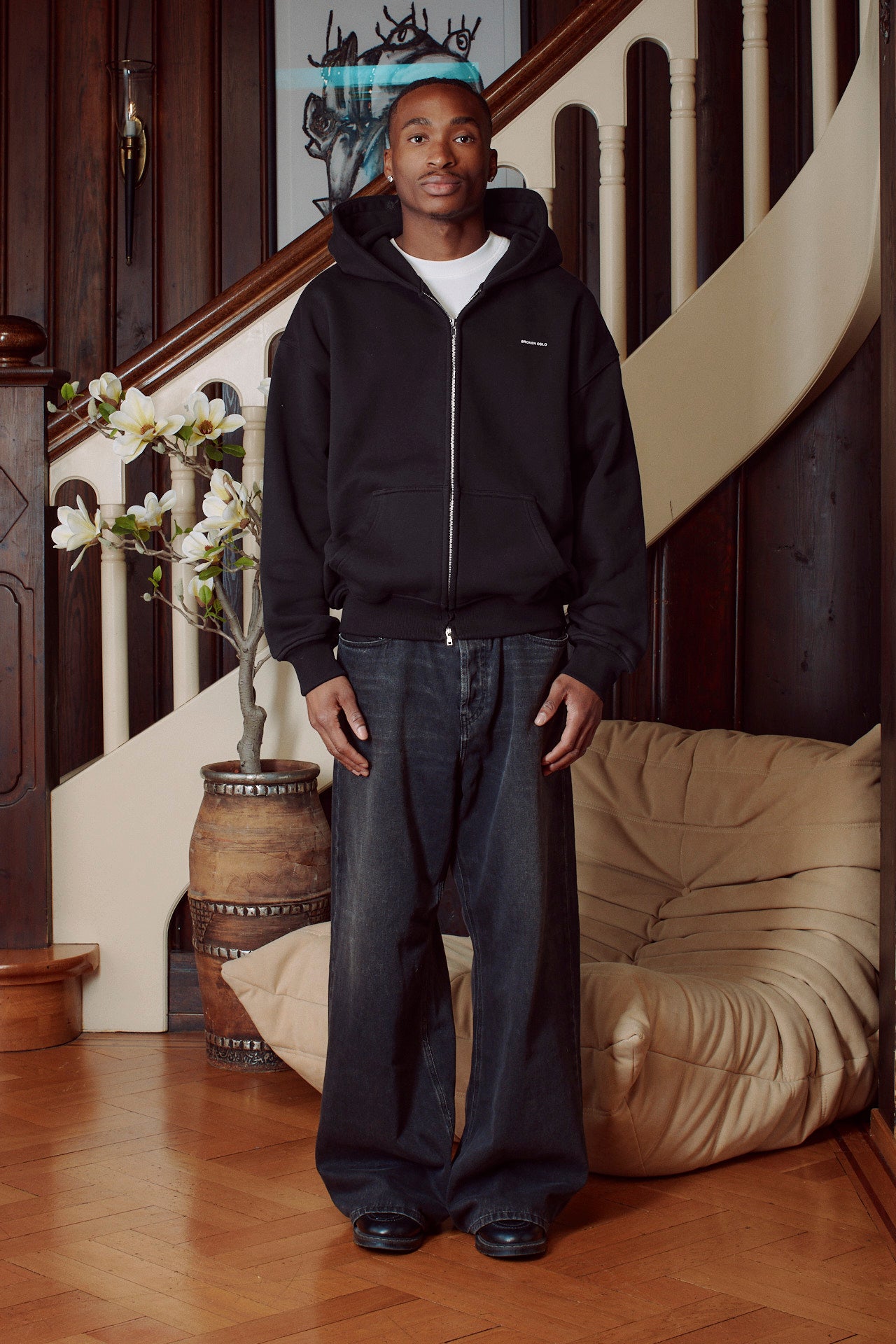 Black zip