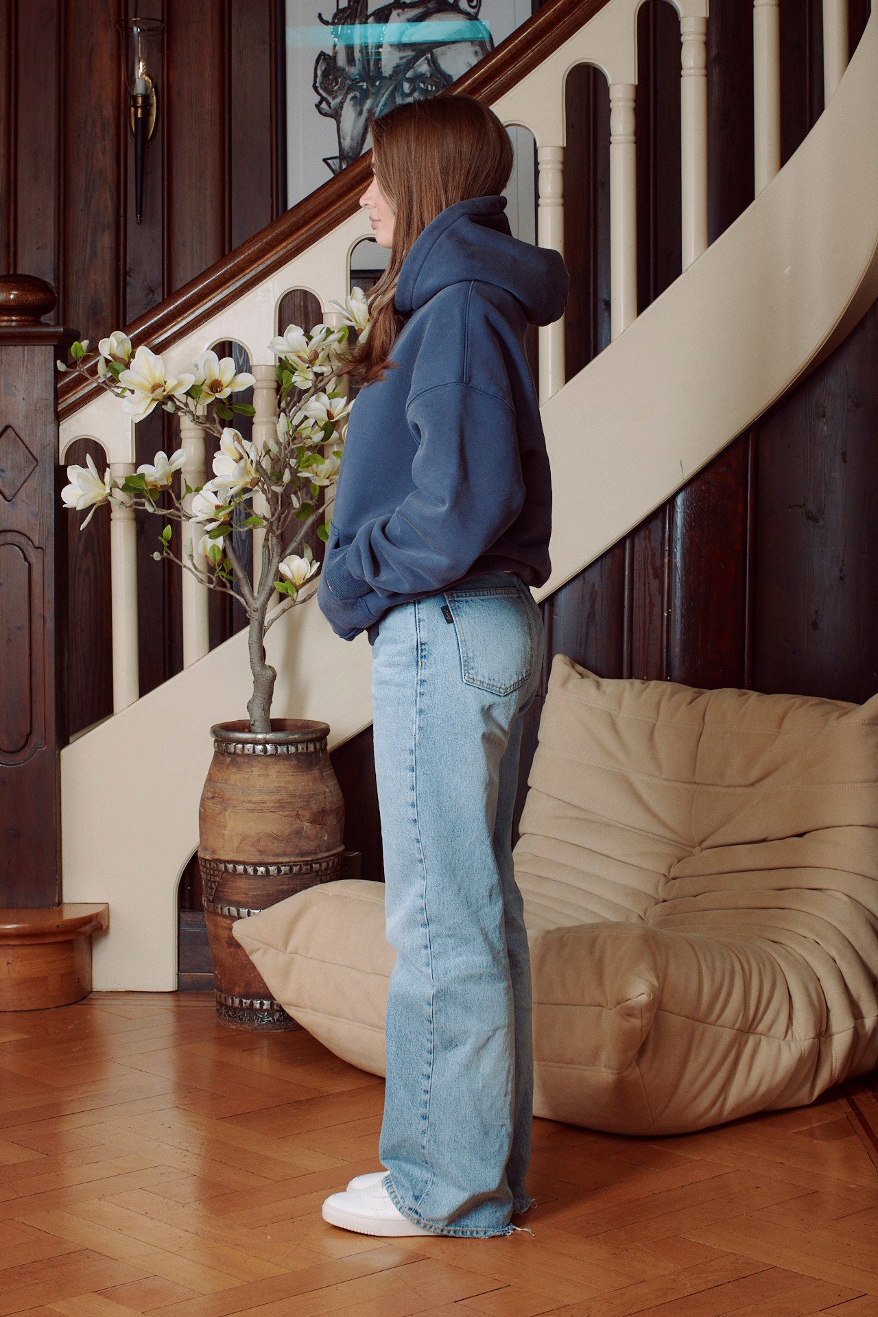 VINTAGE NAVY HOODIE