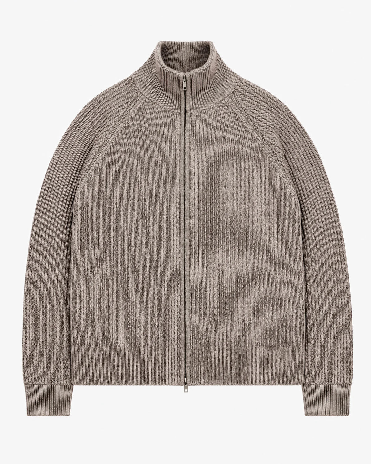 KNITTED CARDIGAN BROWN