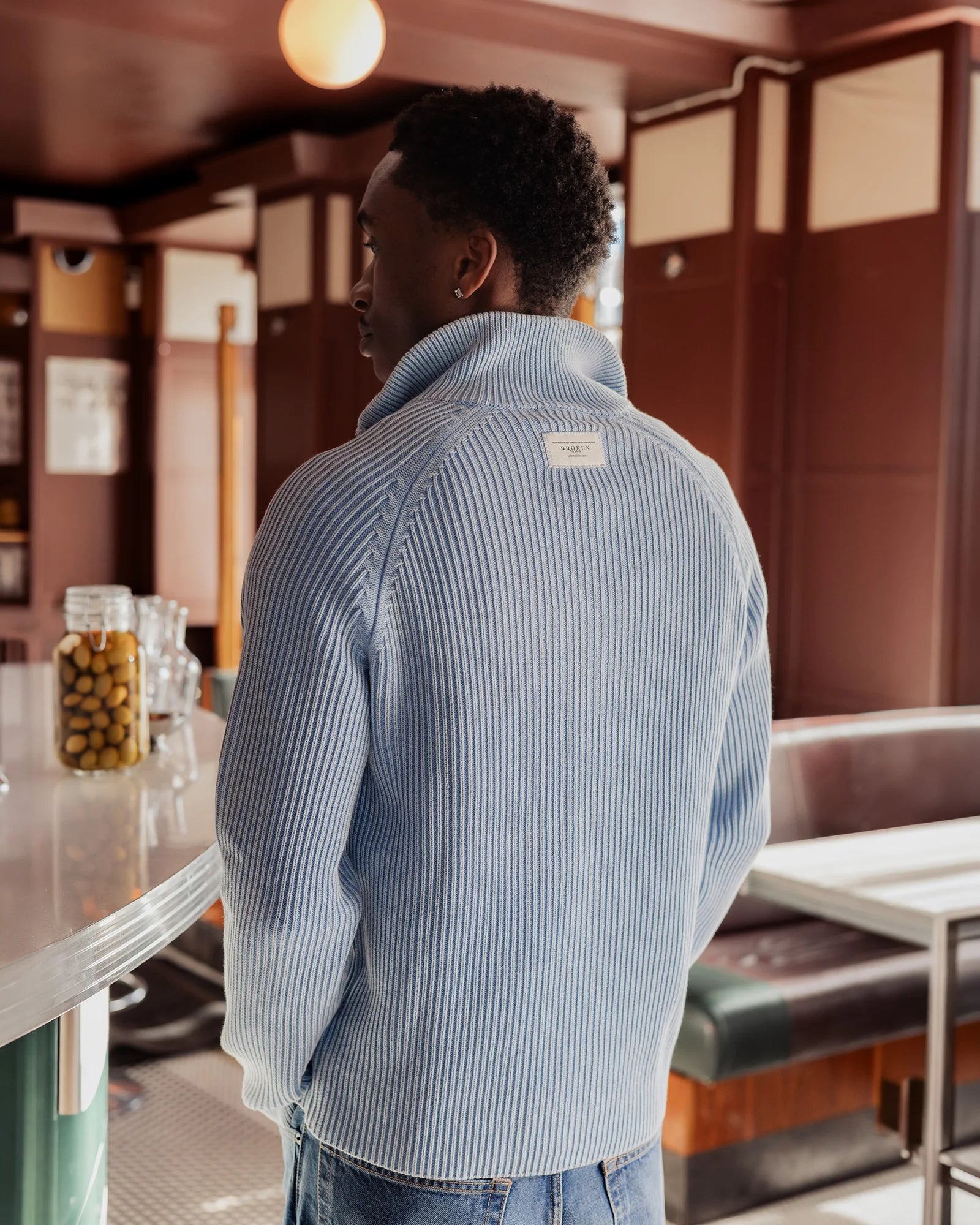 KNITTED CARDIGAN LIGHTBLUE