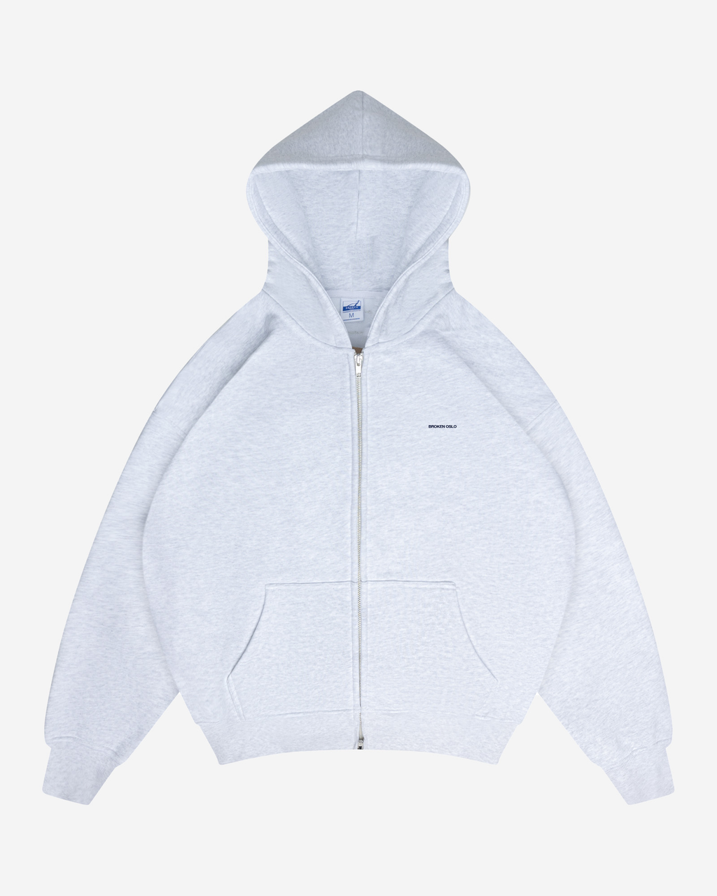 CLASSIC GREY ZIP LOGO