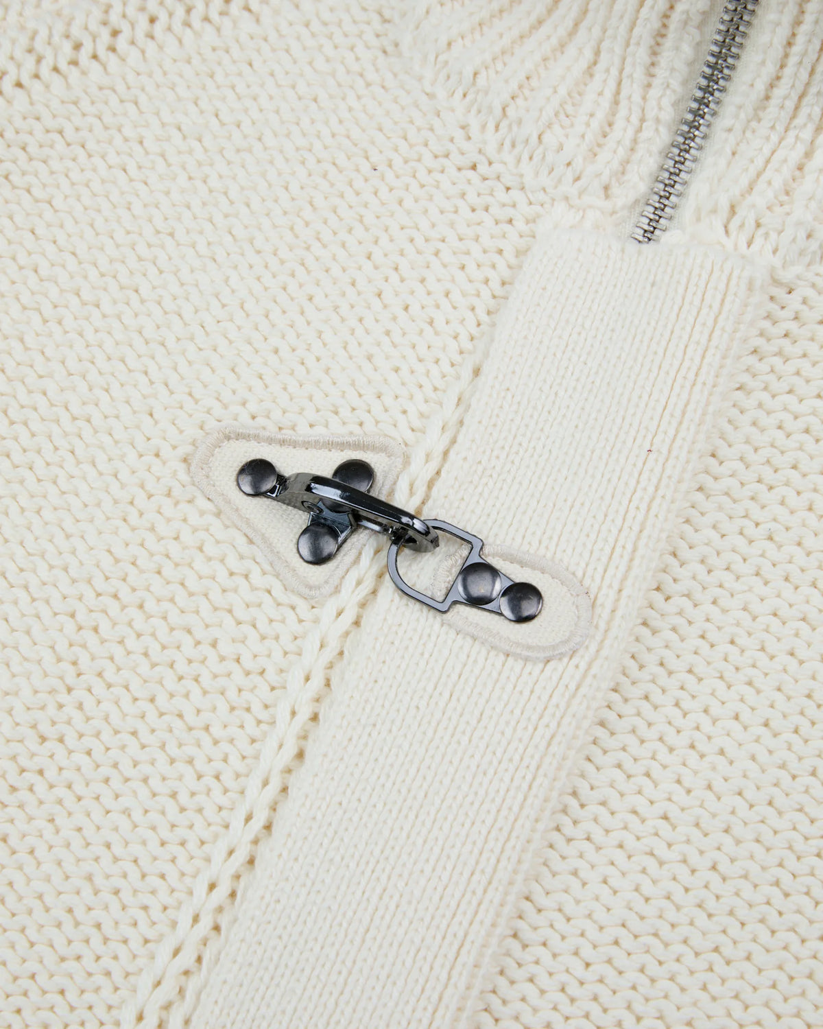 BUCKLE CARDIGAN WHITE