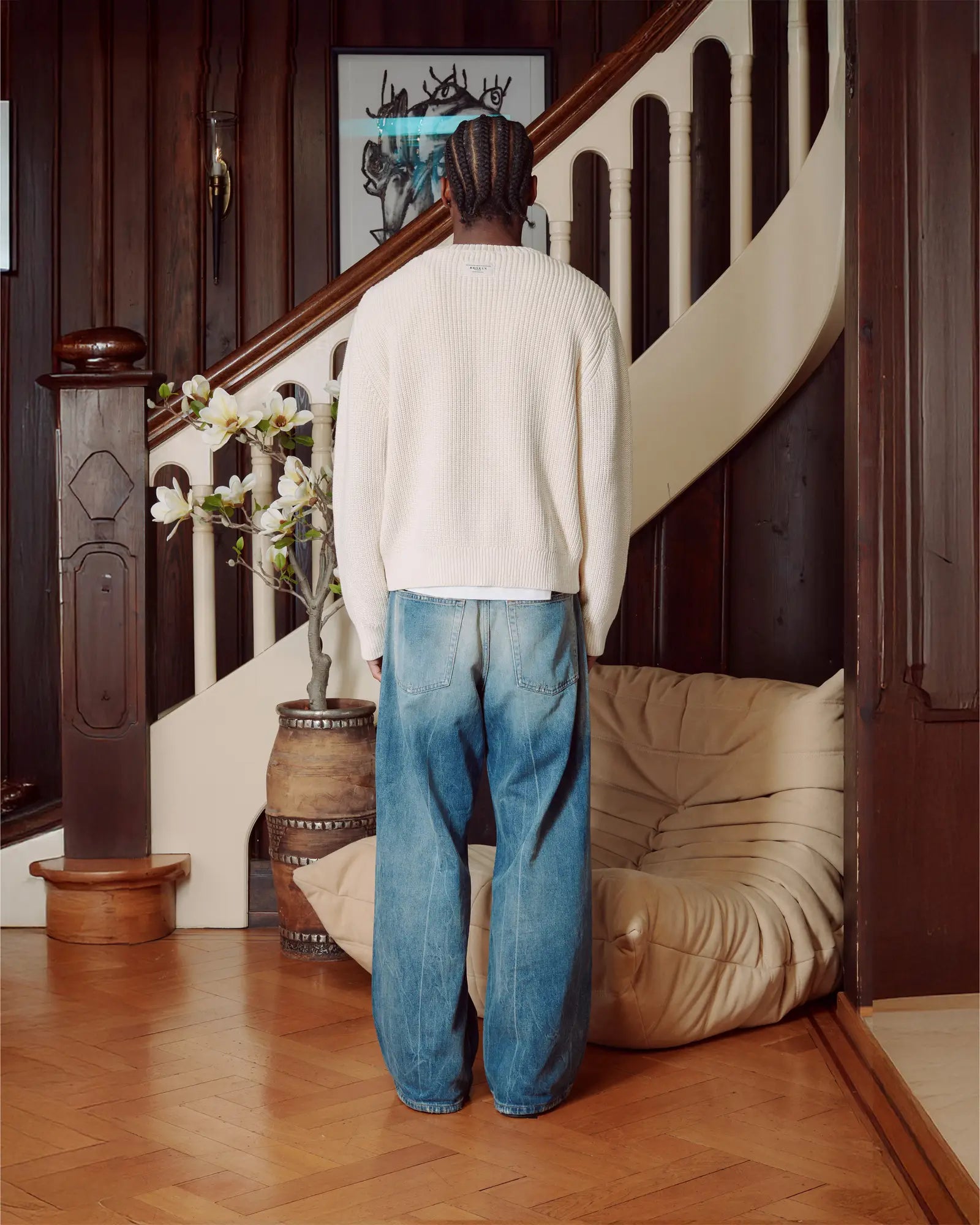 KNITTED SWEATER CREAM