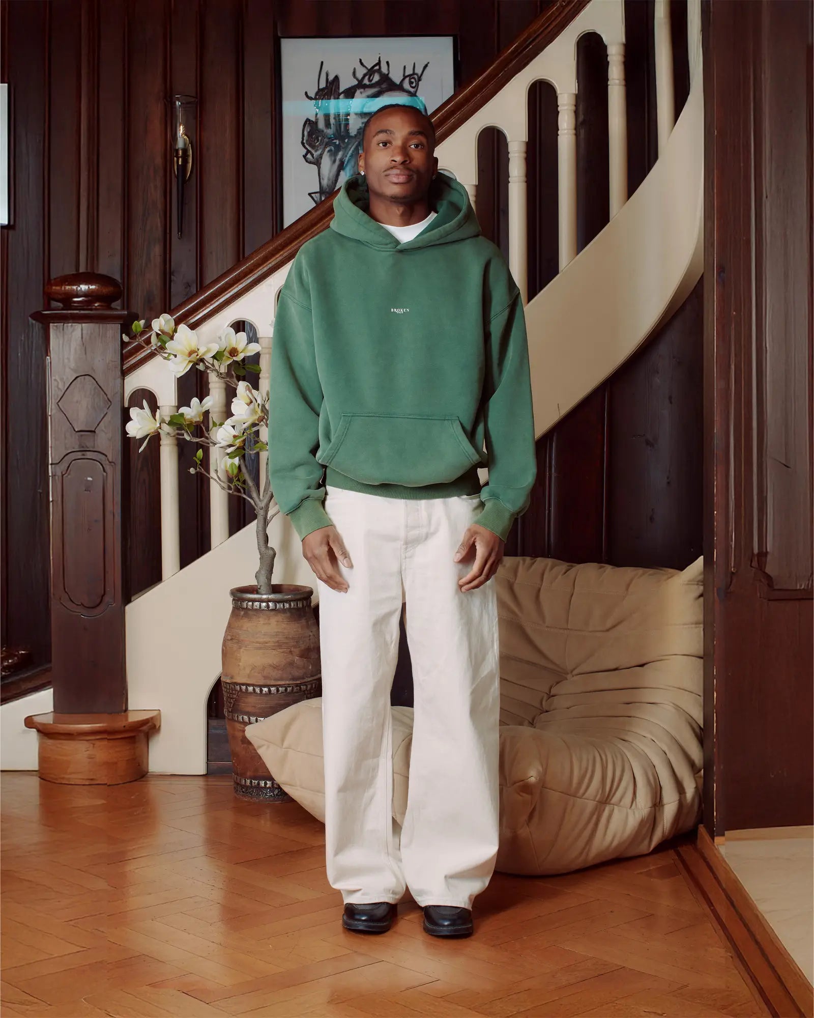 VINTAGE GREEN HOODIE