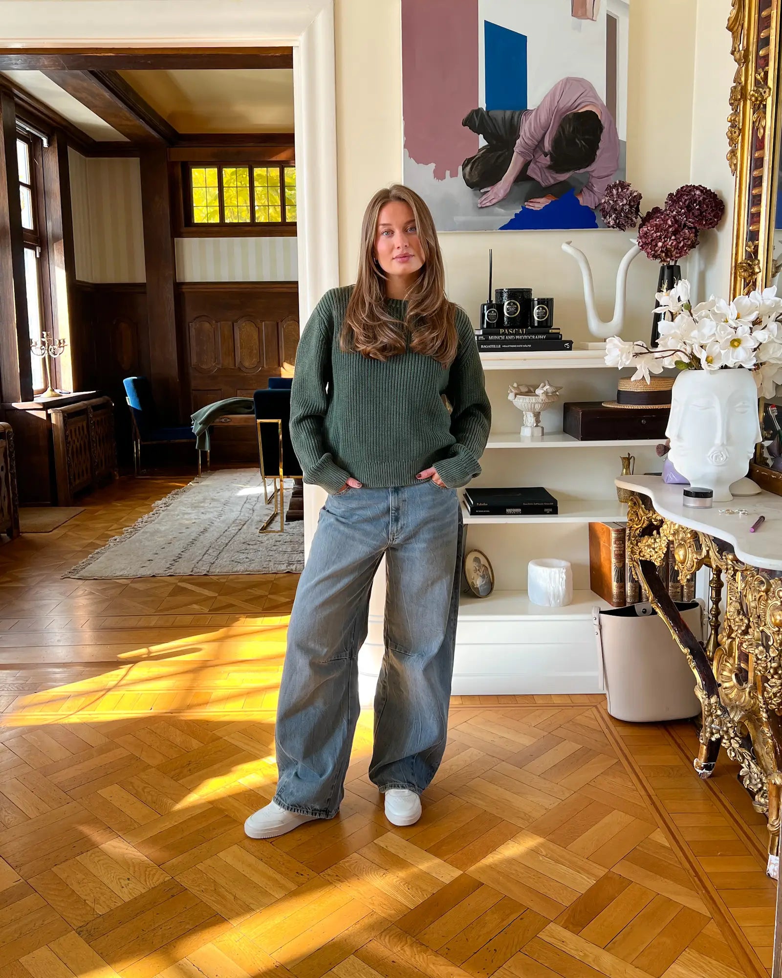 KNITTED SWEATER GREEN