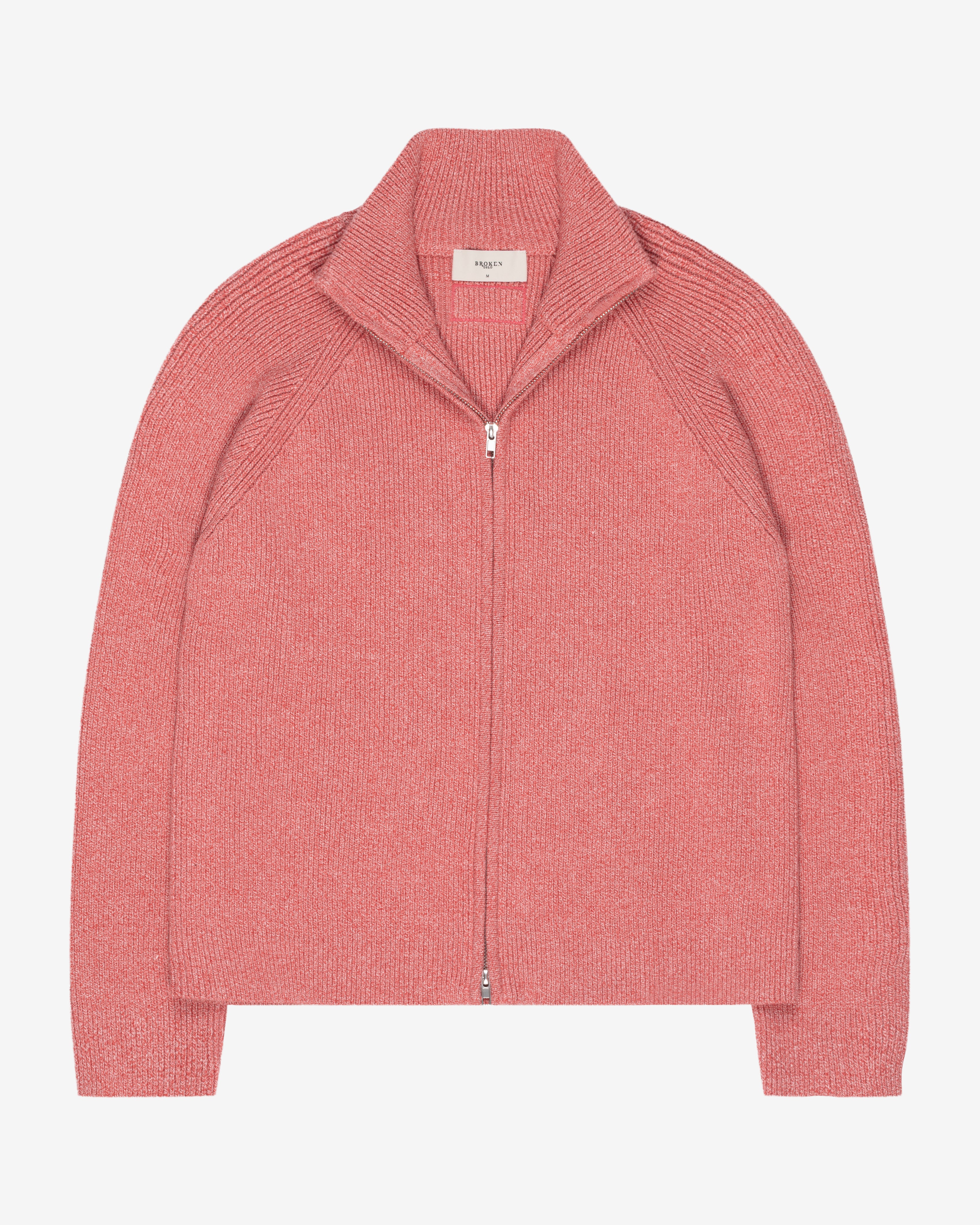 KNITTED CARDIGAN CORAL