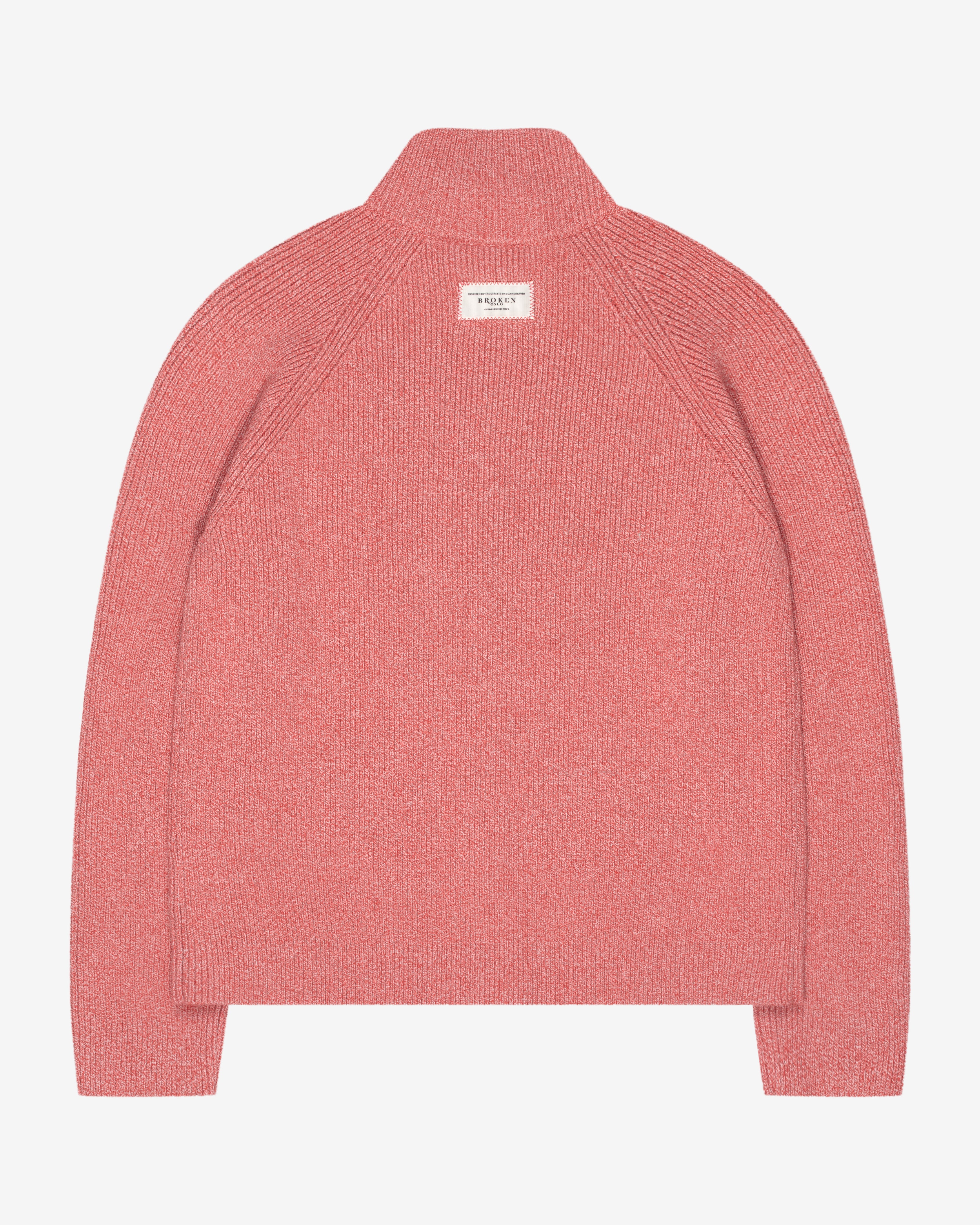 KNITTED CARDIGAN CORAL