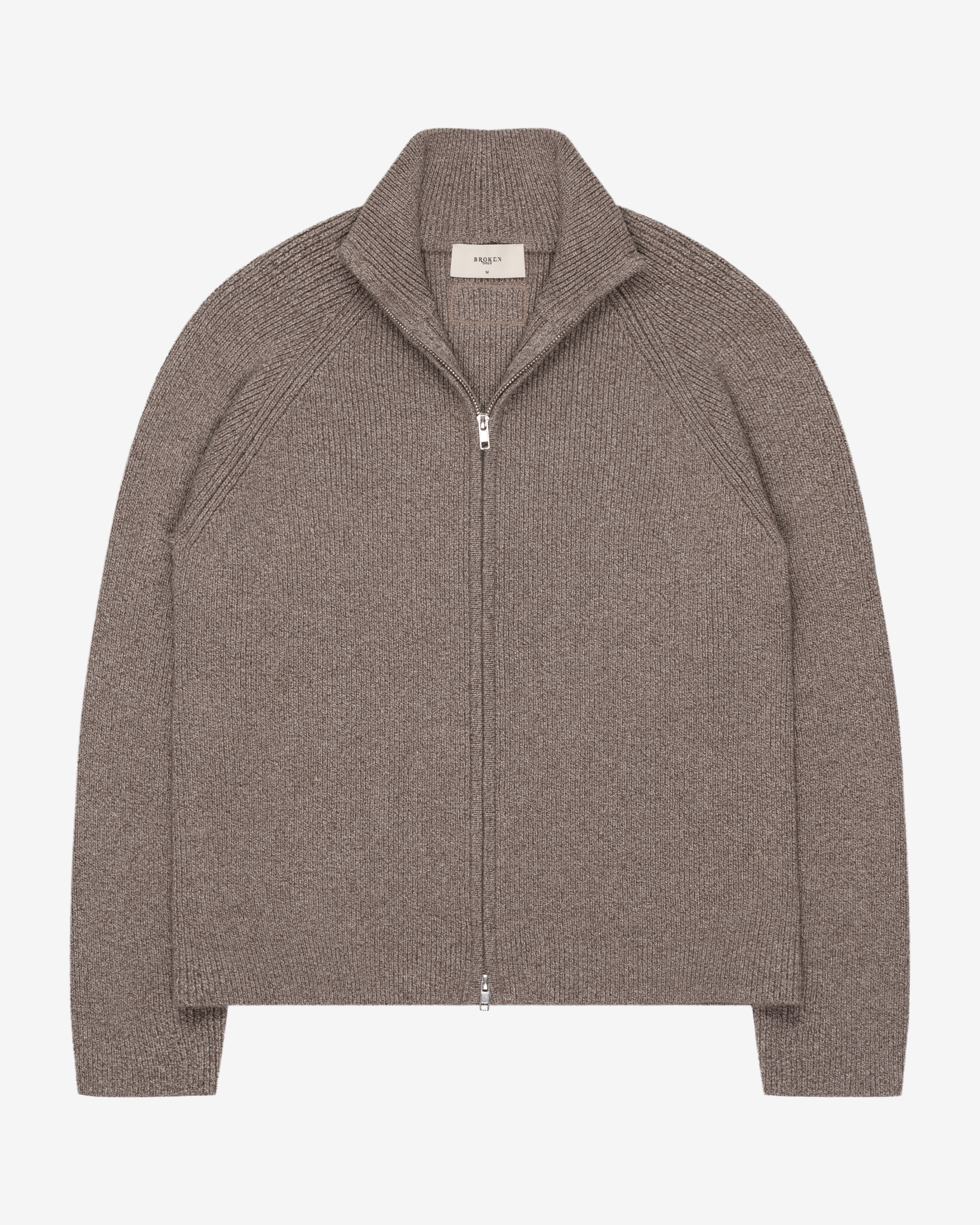 KNITTED CARDIGAN BROWN