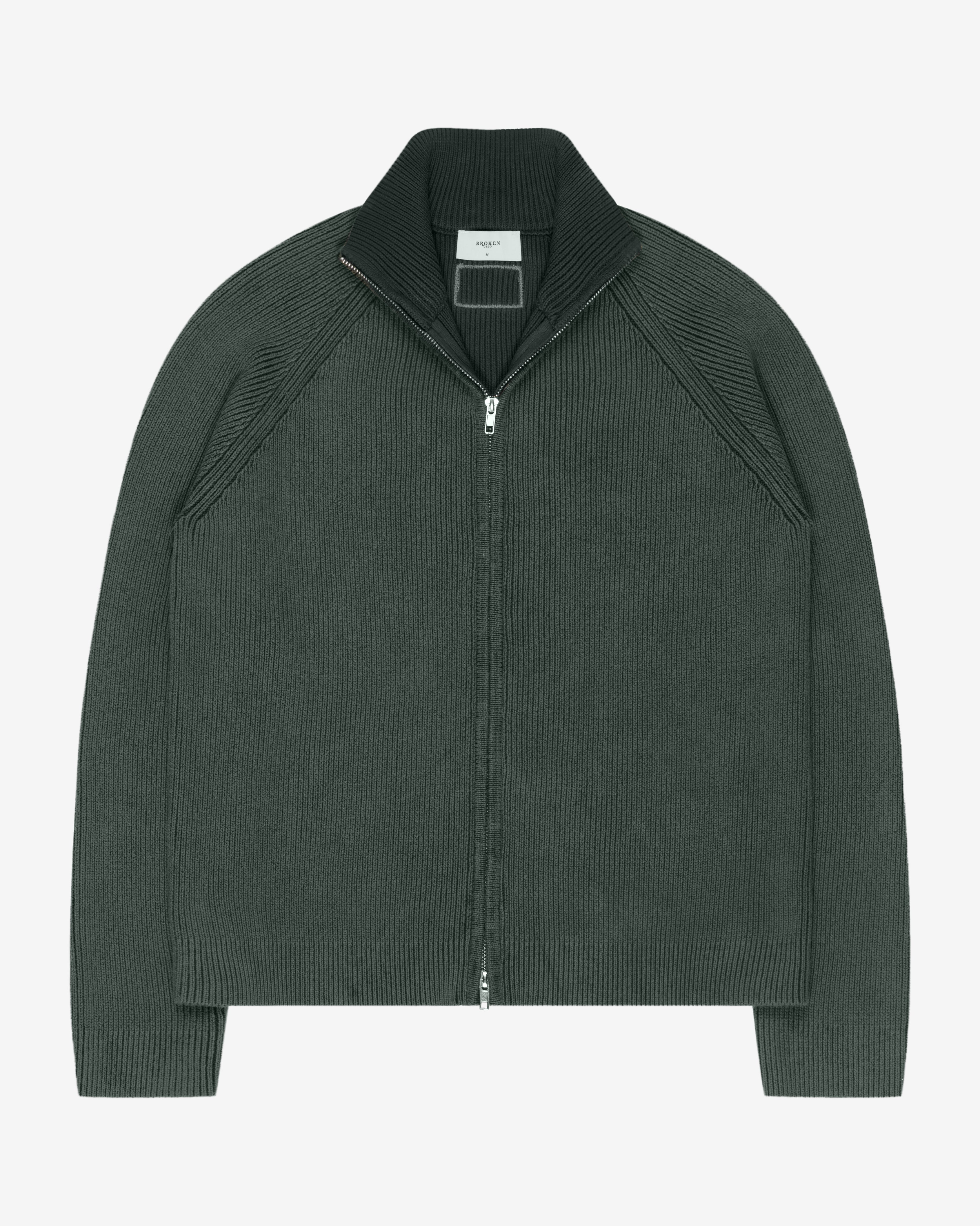 KNITTED CARDIGAN GREEN