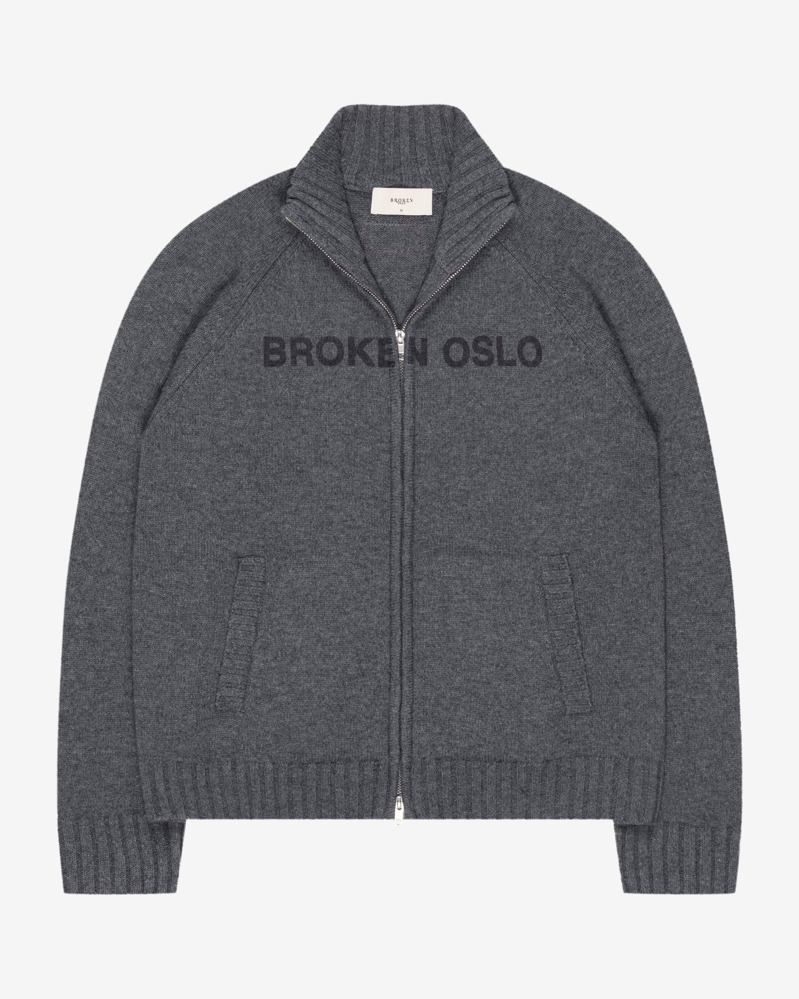 MERINO ZIP GREY