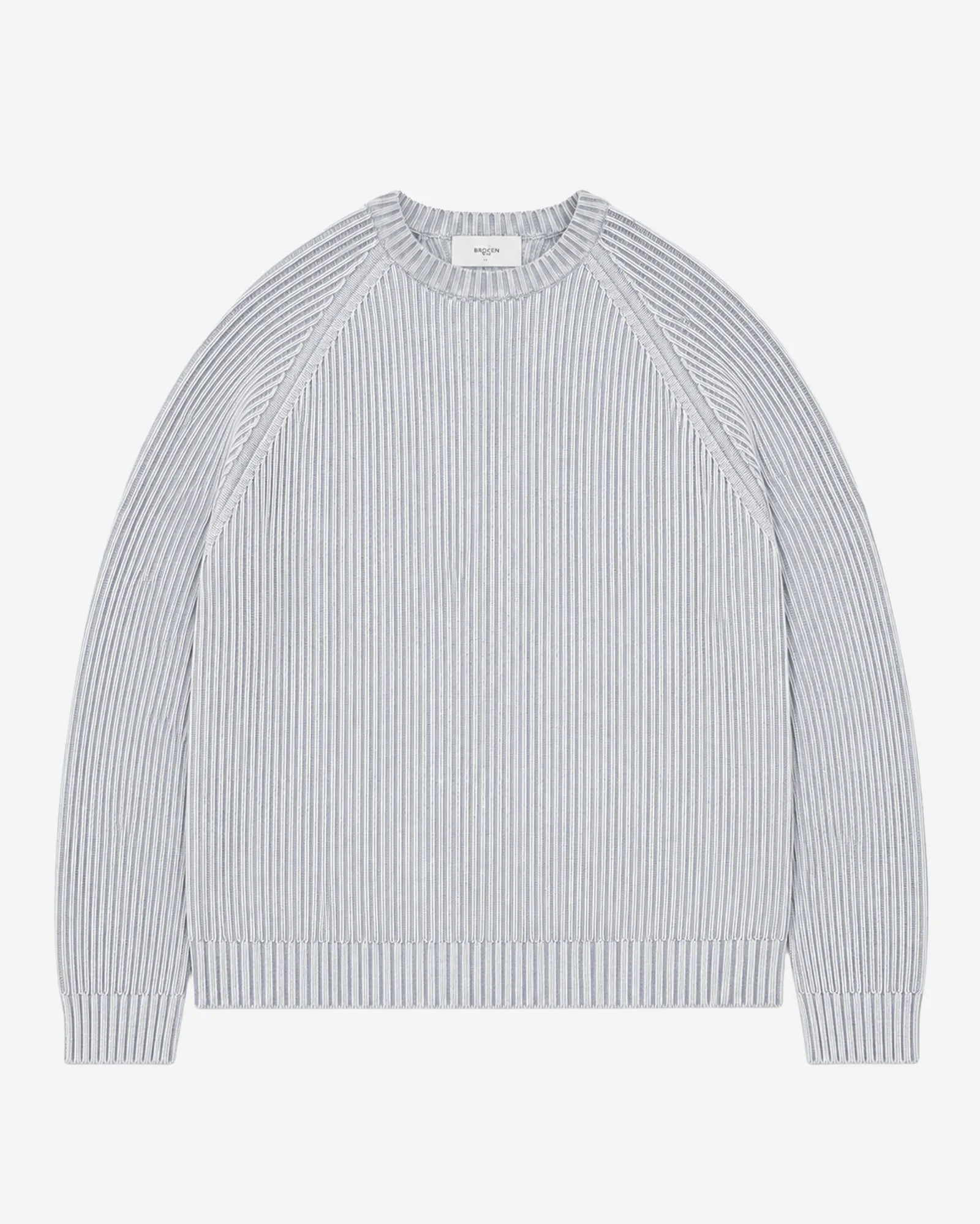 TWO-TONE KNIT GREY