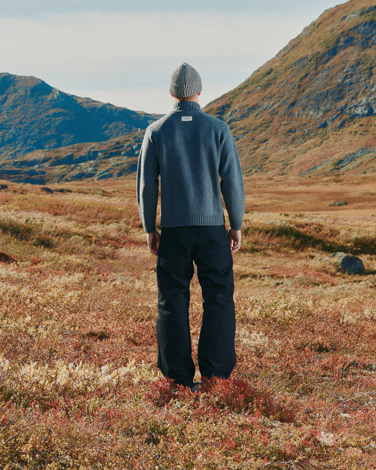 MERINO ZIP GREY