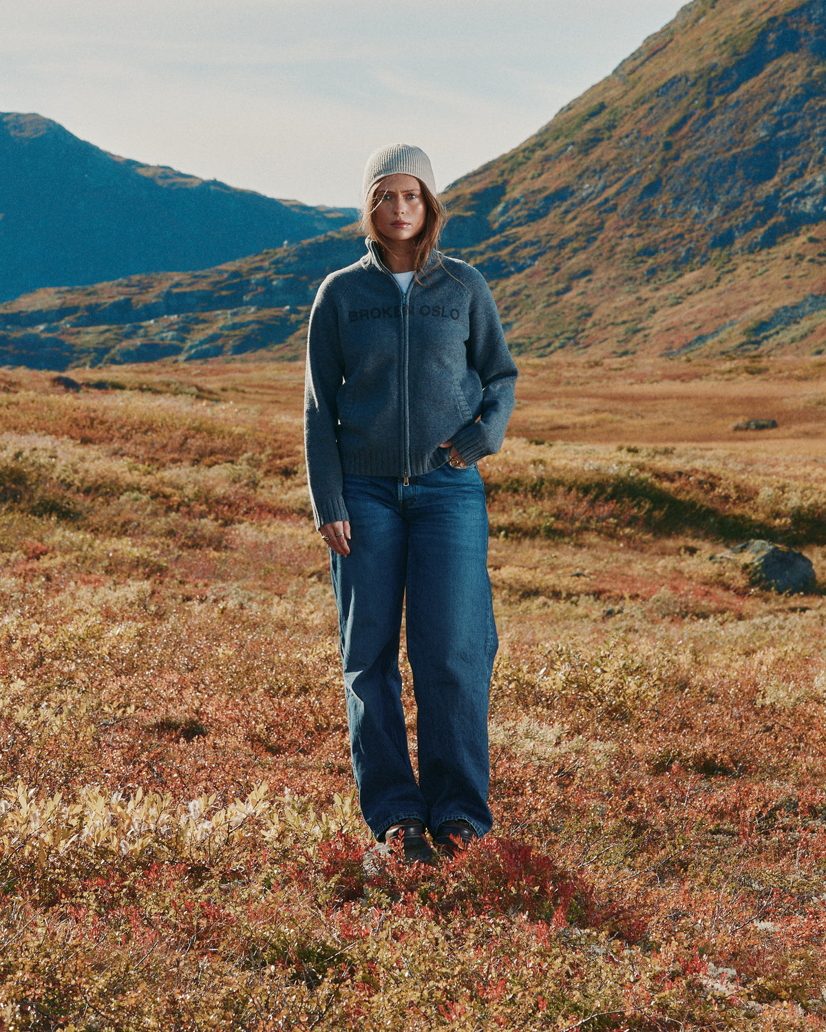 MERINO ZIP GREY