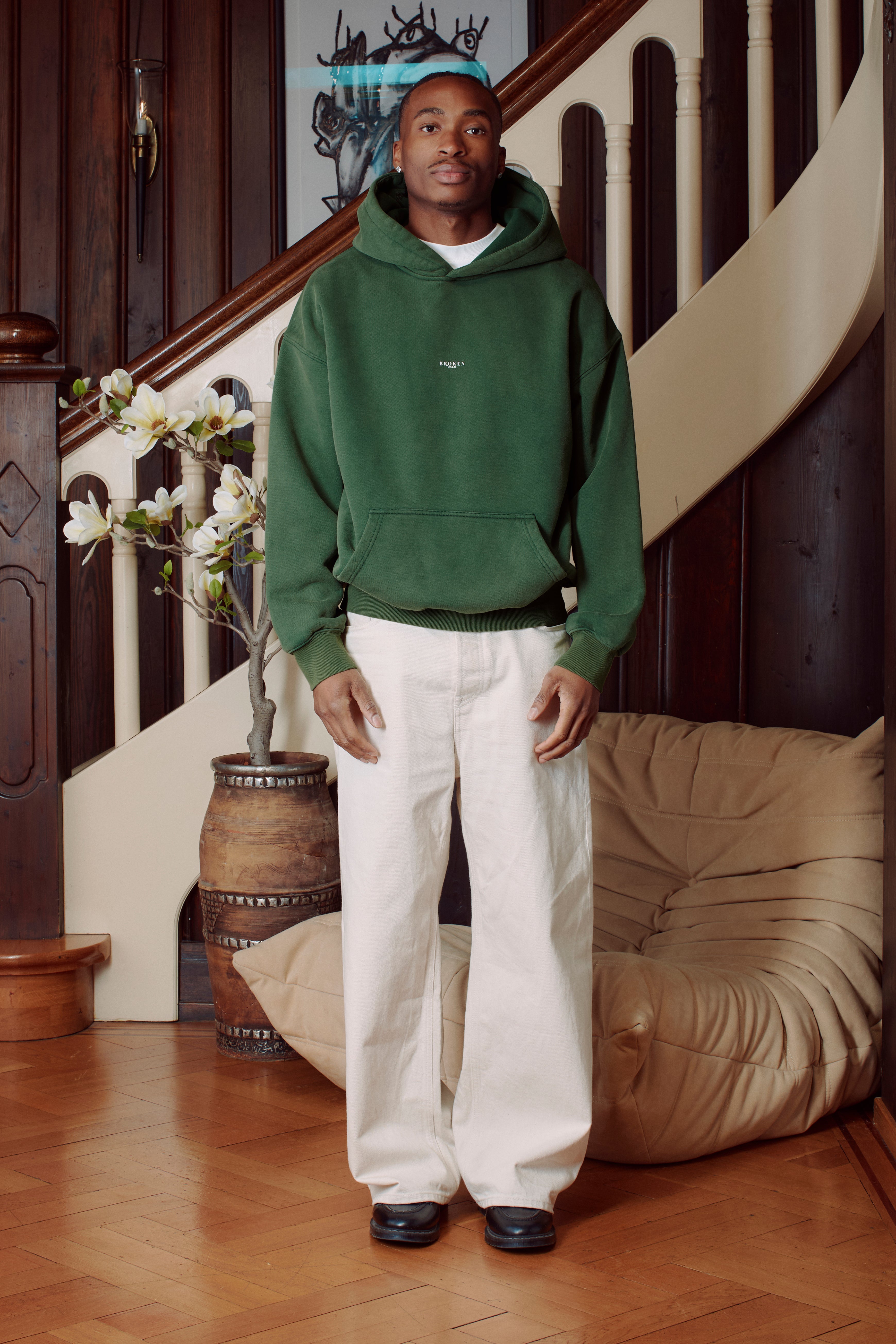 Vintage Green Hoodie