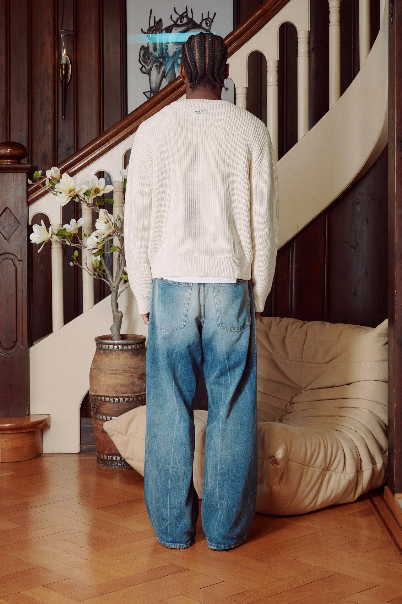 KNITTED SWEATER CREAM