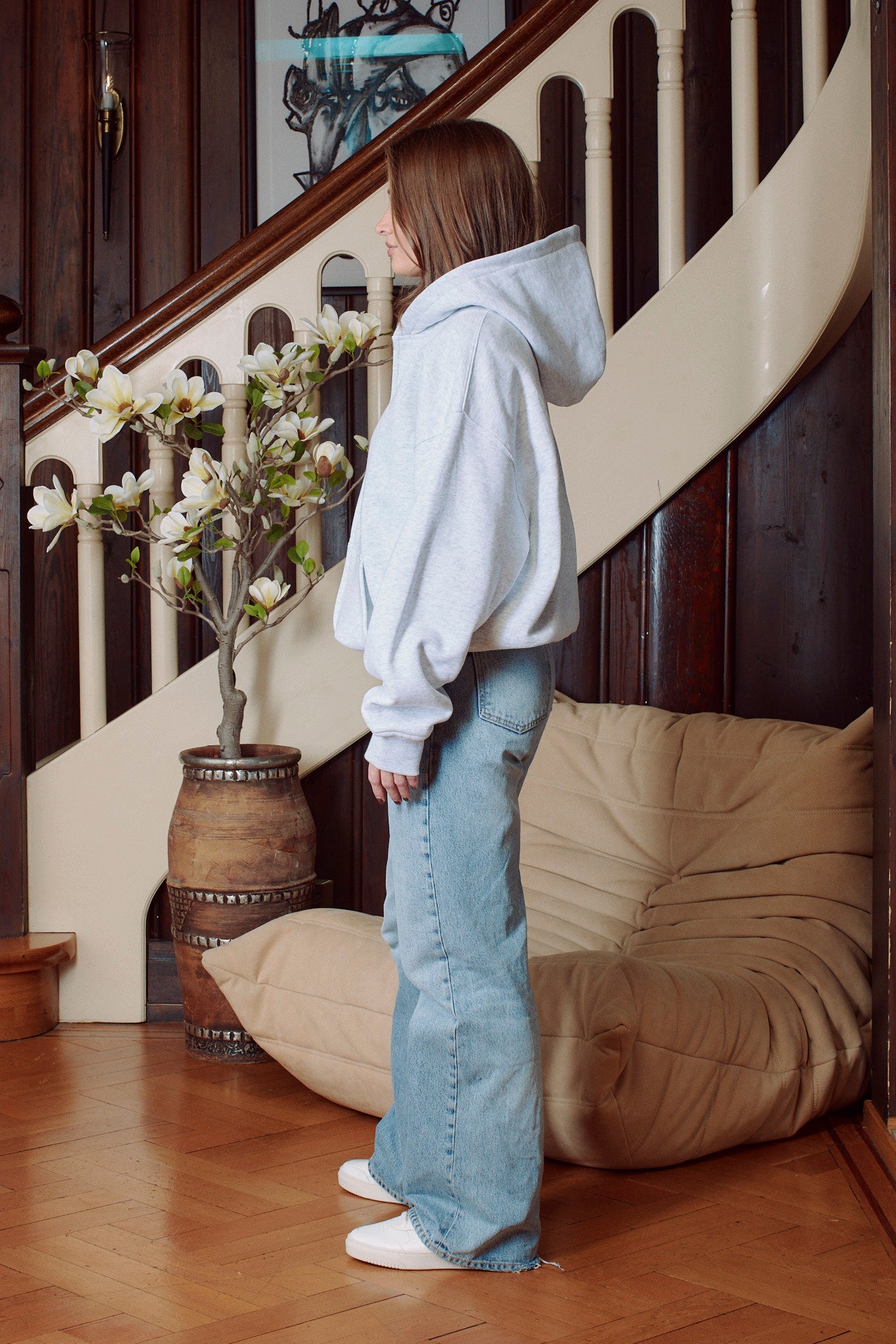 CLASSIC GREY ZIP LOGO