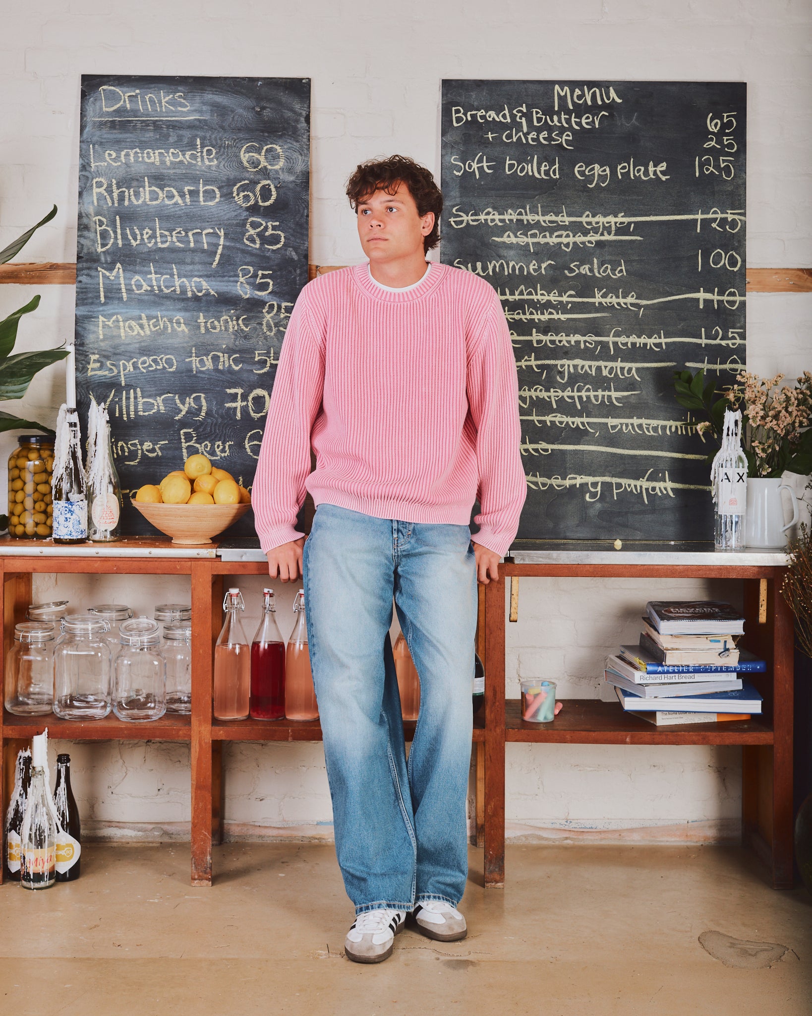 WASHED KNIT PINK